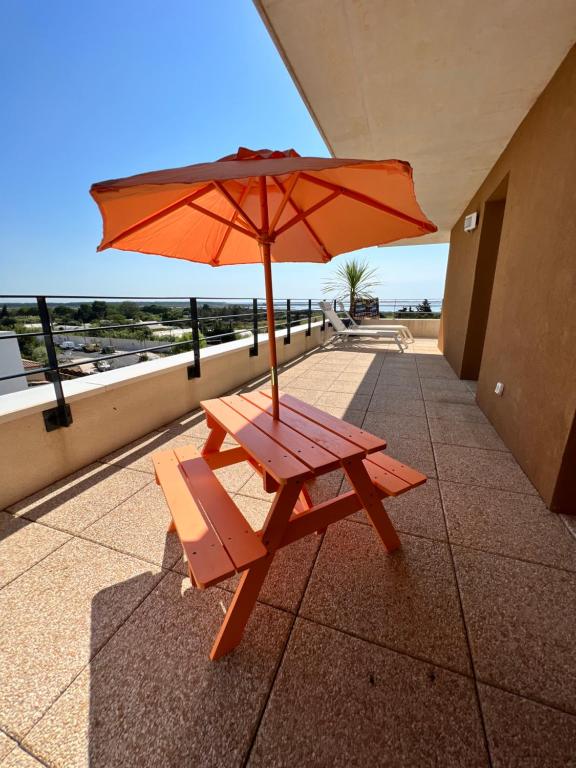 Balcone o terrazza di Cocon d'Ingril Penthouse vue mer
