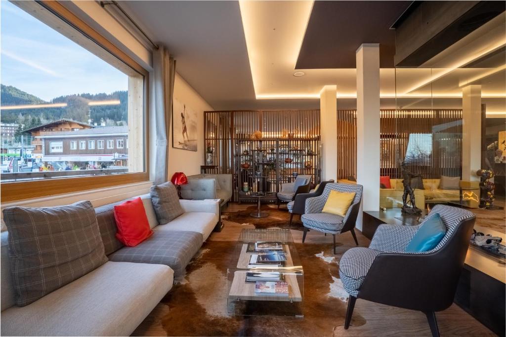 Posezení v ubytování VIU Hotel Villars