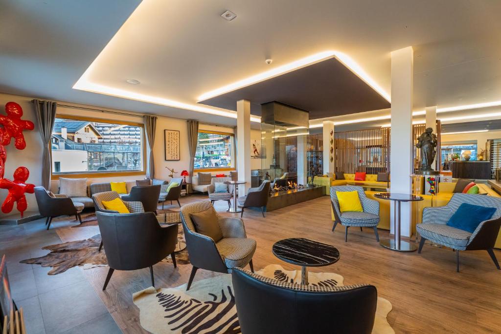 Posezení v ubytování VIU Hotel Villars