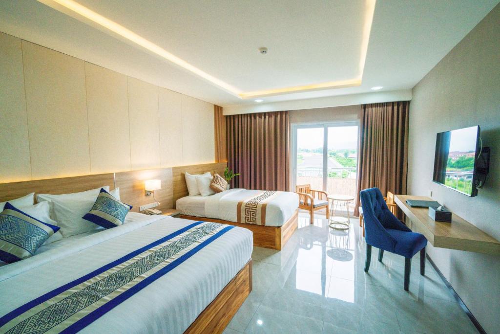 S Vangvieng Boutique Hotel - Triple Chambre De Luxe