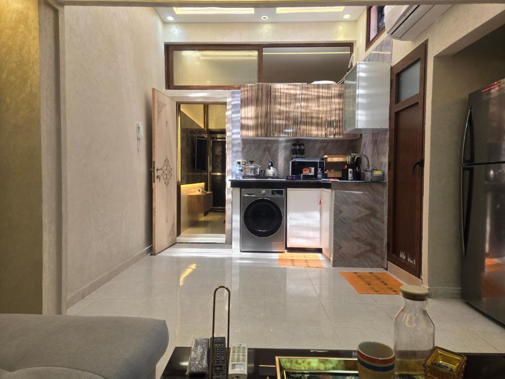 Kuchyň nebo kuchyňský kout v ubytování Agréable maisonnette au centre de Rabat