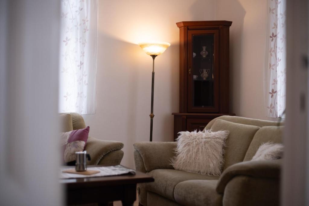 Area soggiorno di VILA GALA ubytování apartmány v secesní vile soukromé PARKOVÁNÍ u domu ZDARMA