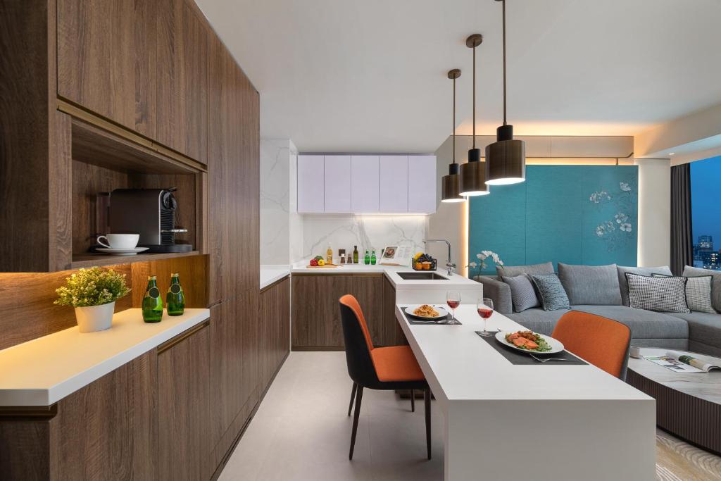 Część wypoczynkowa w obiekcie Ascott North Point Hong Kong