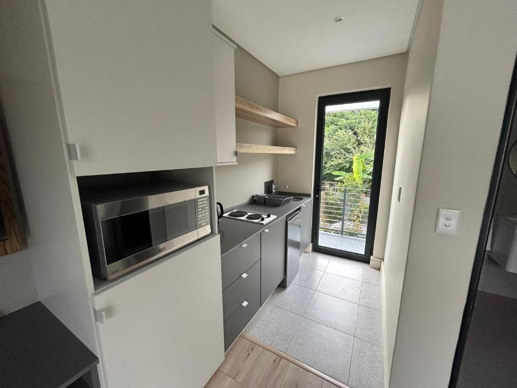 Eldhús eða eldhúskrókur á The Wantage Suites