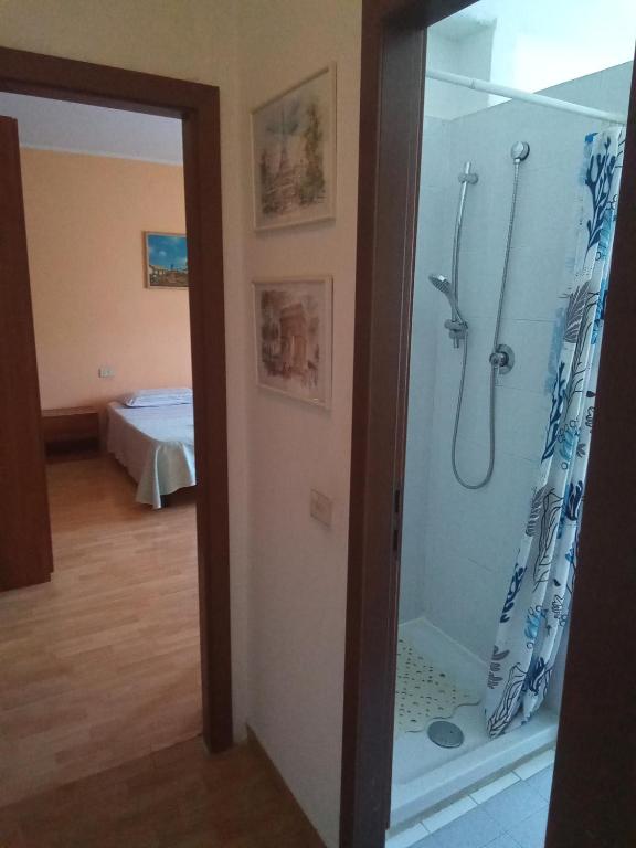 Koupelna v ubytování Stanza ai Colli