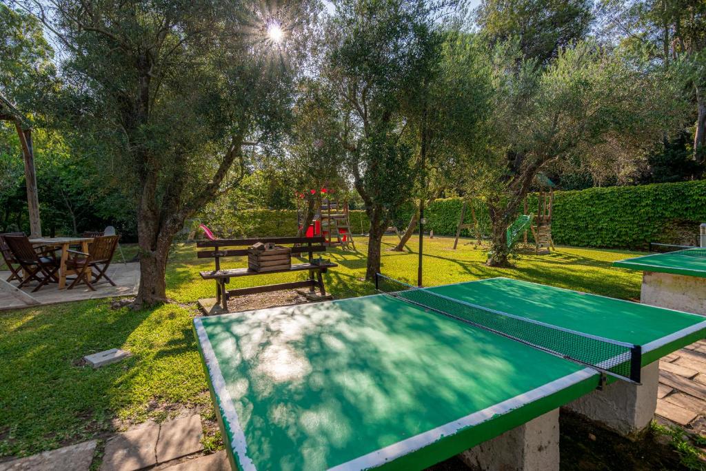 Stolní tenis v ubytování Bio Agriturismo Salos nebo okolí