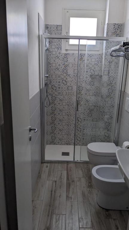 Koupelna v ubytování Hotel Villa Furia