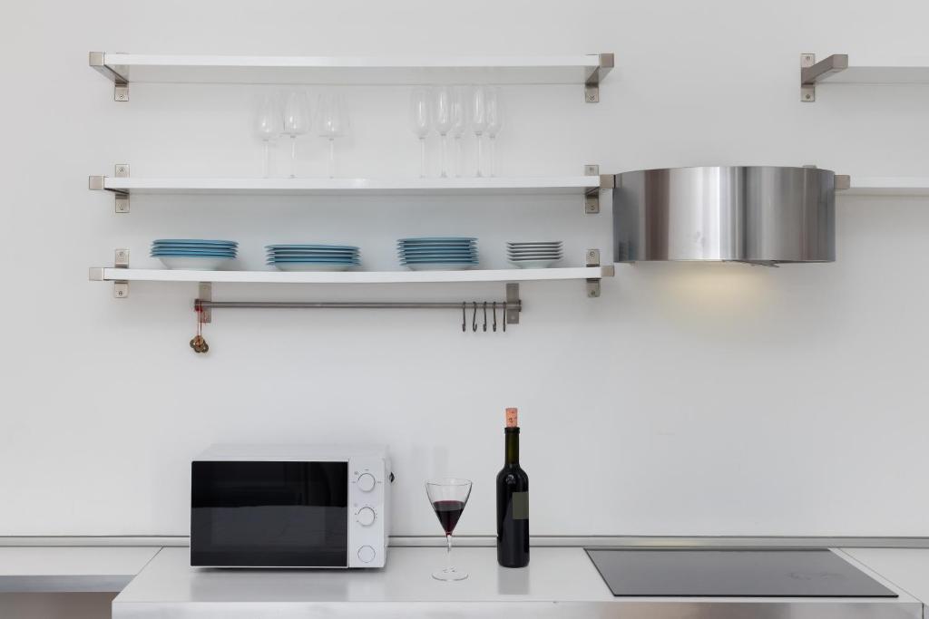 Kuchyňa alebo kuchynka v ubytovaní Moscova Design Home