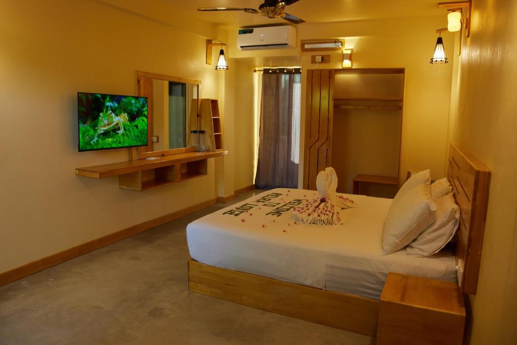TV a/nebo společenská místnost v ubytování Relax Lodge