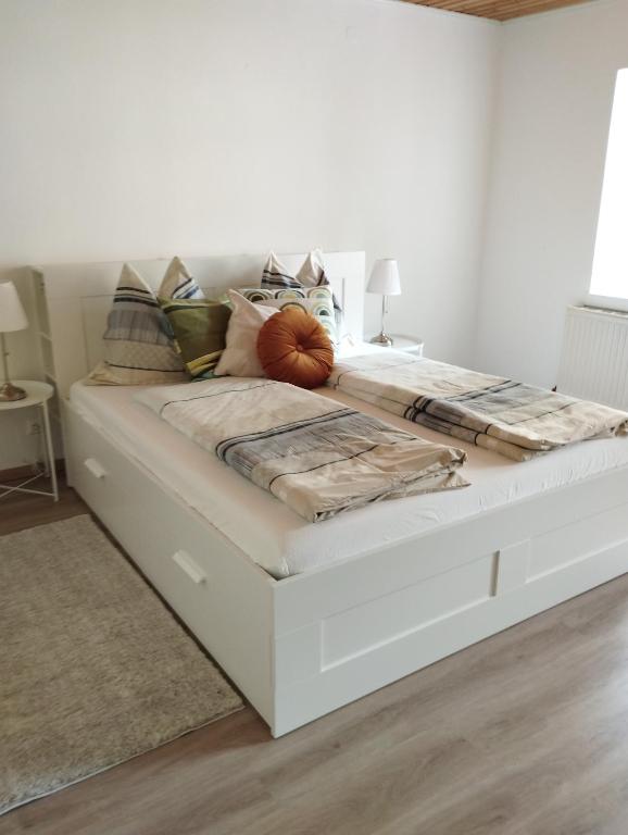 Postel nebo postele na pokoji v ubytování Gemütliches Appartement