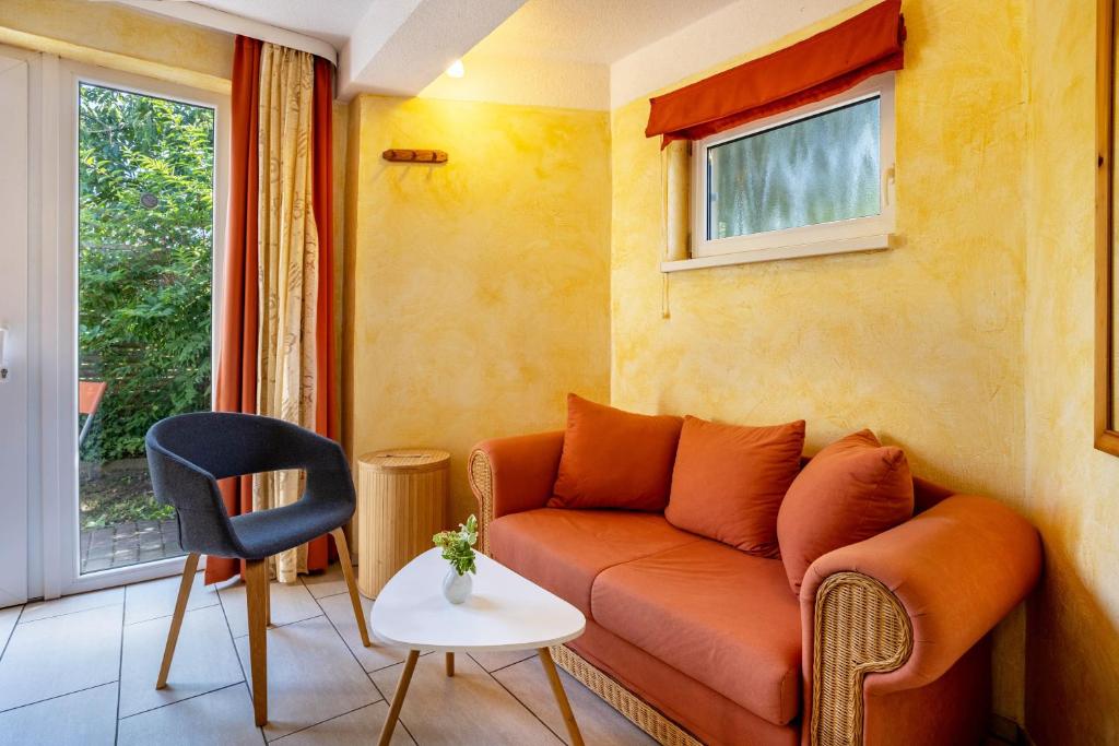 Ruang duduk di Apartment Sonnengärtchen
