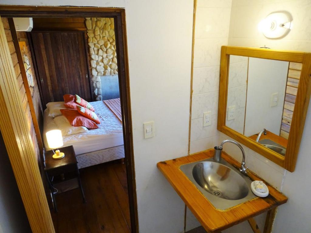 Postel nebo postele na pokoji v ubytování En calma