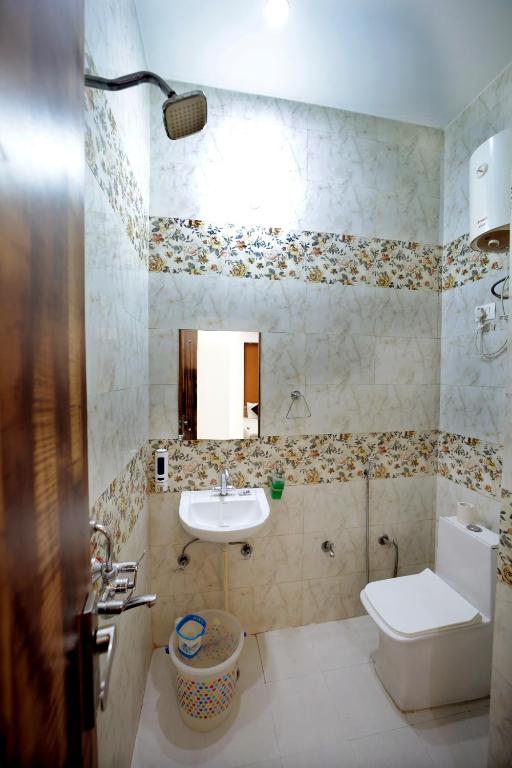 Koupelna v ubytování Hotel Taj Niwas
