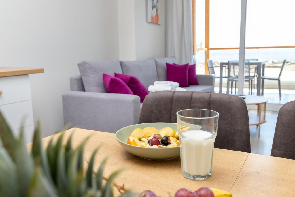 Meli apartments Paleochora的休息区