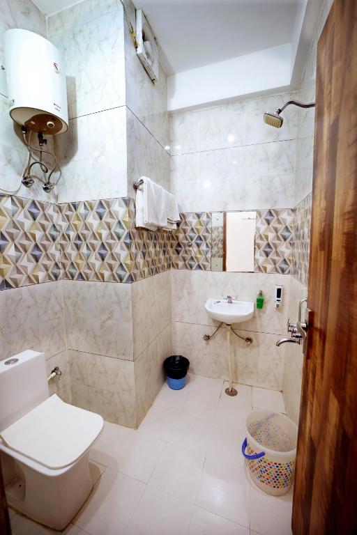 Koupelna v ubytování Hotel Taj Niwas
