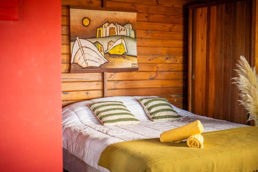 Postel nebo postele na pokoji v ubytování En calma
