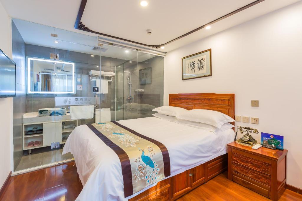 Kuchyň nebo kuchyňský kout v ubytování Qinfu Hotel Beijing Nanluogu Lane Houhai