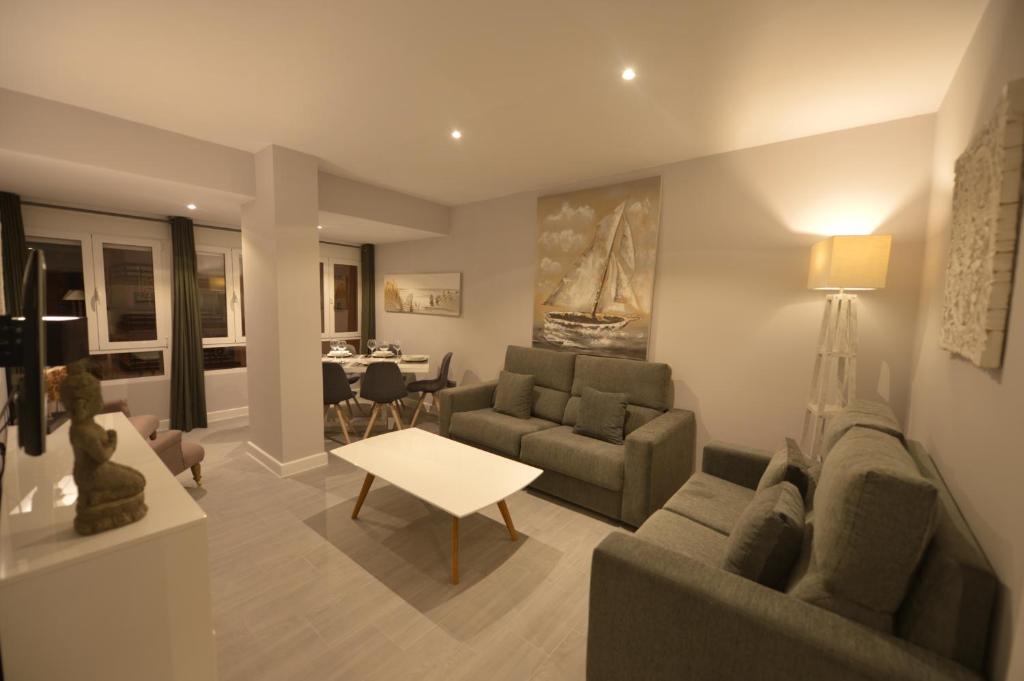 Posezení v ubytování Apartamento Victoria