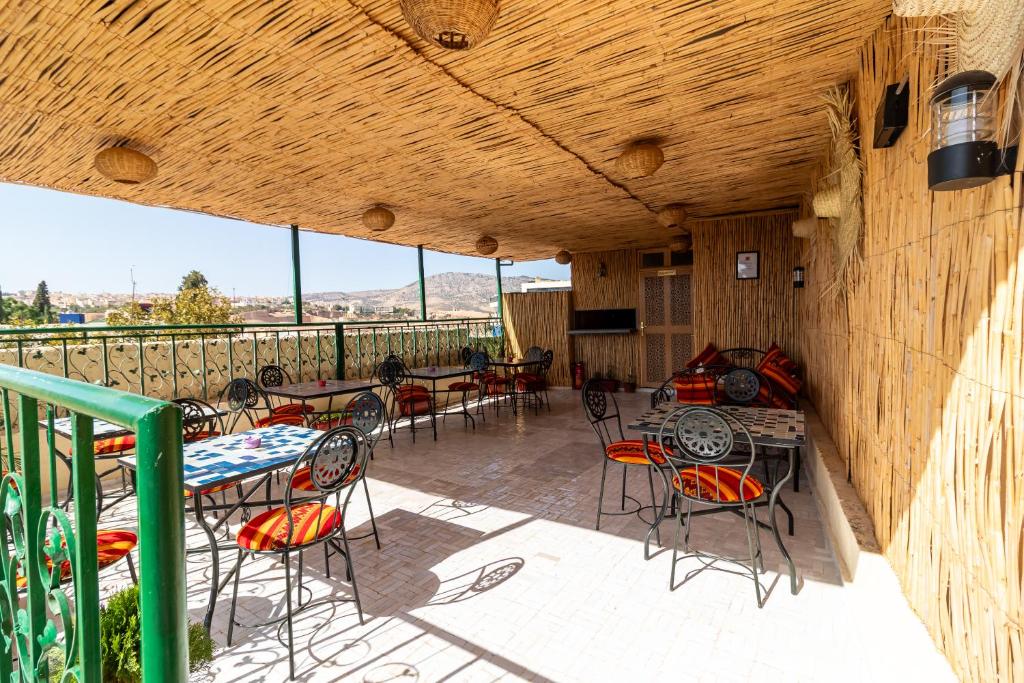 Balkón nebo terasa v ubytování Riad Batha
