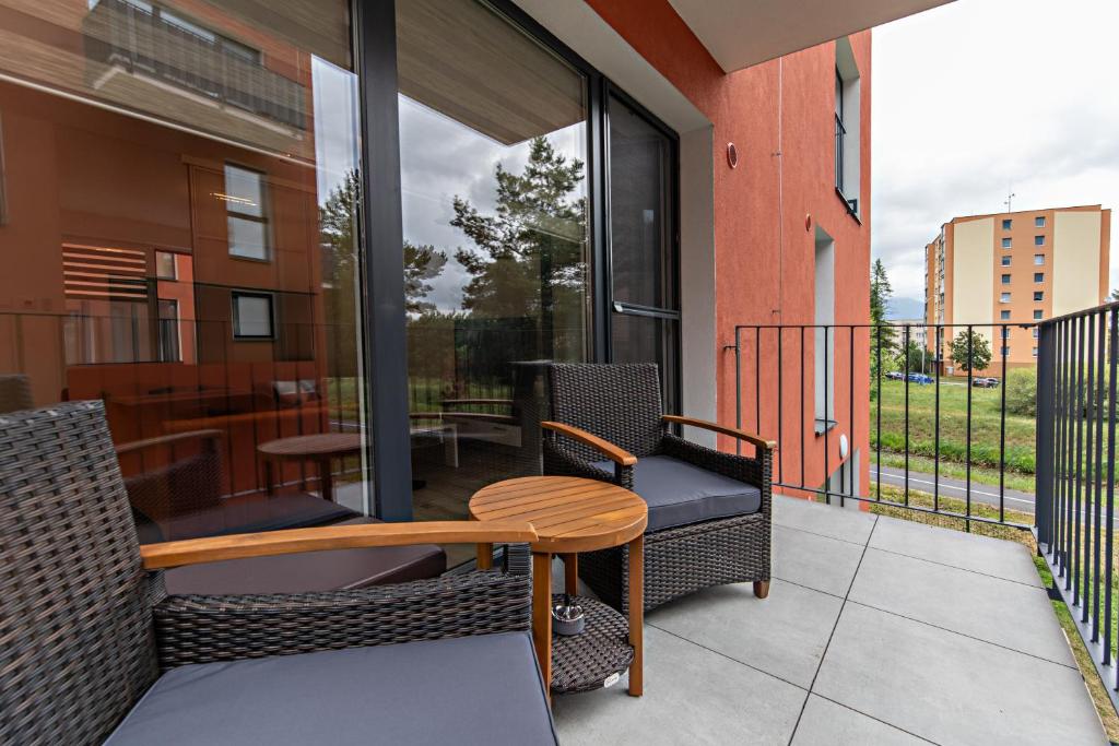 Balkón nebo terasa v ubytování Apartmán Jeannine
