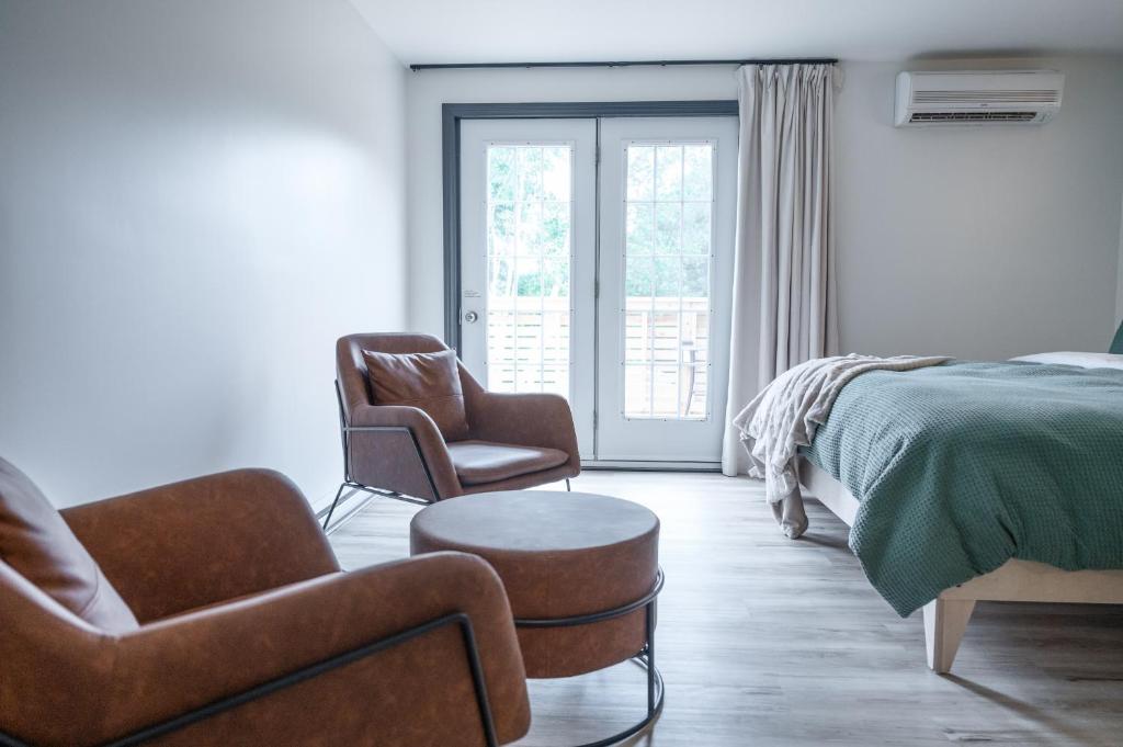 Postel nebo postele na pokoji v ubytování Le Relais des Hautes Gorges