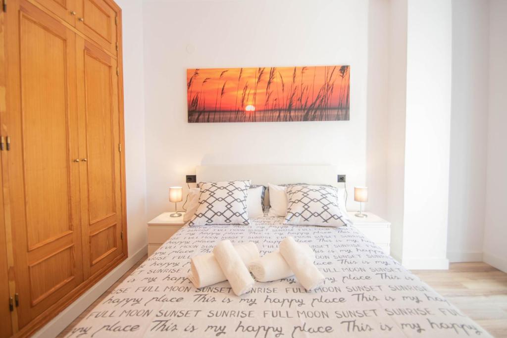 Posteľ alebo postele v izbe v ubytovaní Elvira 54 Apartment