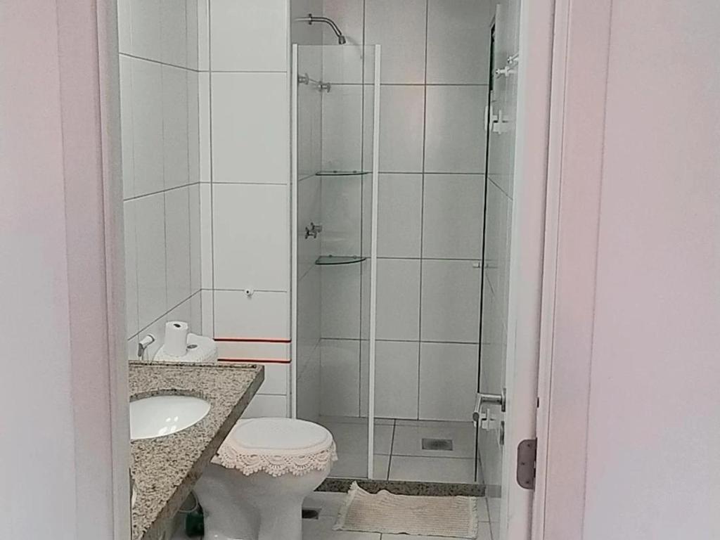 Koupelna v ubytování Quartos - Cíntia