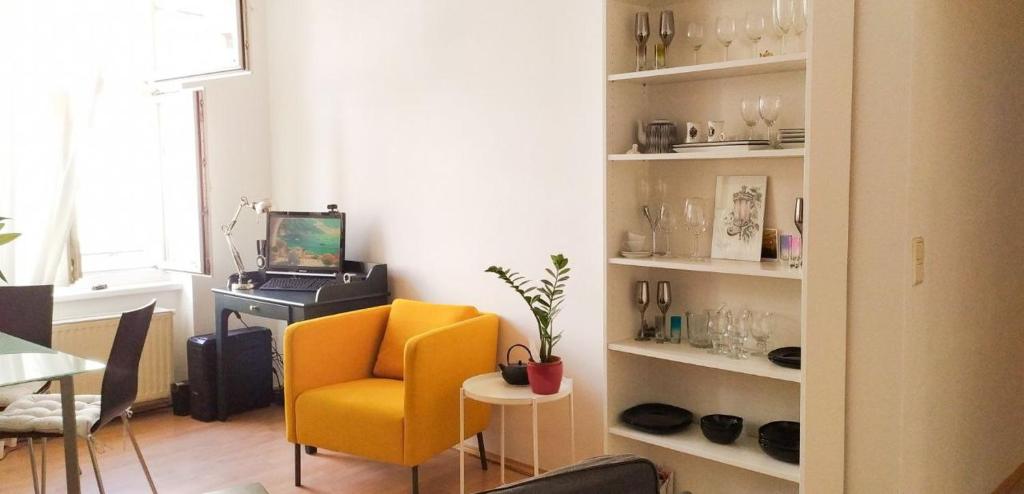 A seating area at ROOM 'Mozart' in a shared apartment