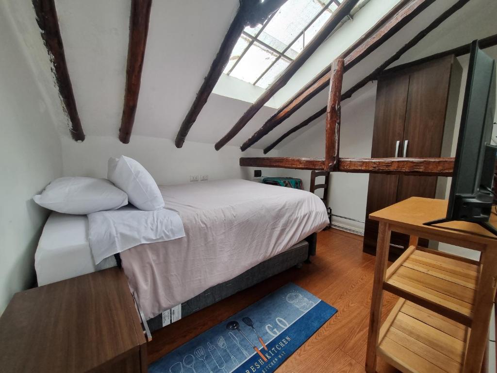 Postel nebo postele na pokoji v ubytování La Casa de Laura - Plaza