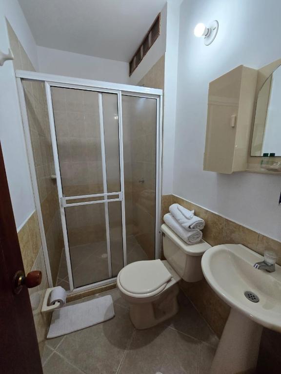 Koupelna v ubytování Ayenda Torre 2