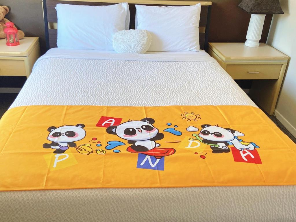 Postel nebo postele na pokoji v ubytování Slumber Lodge