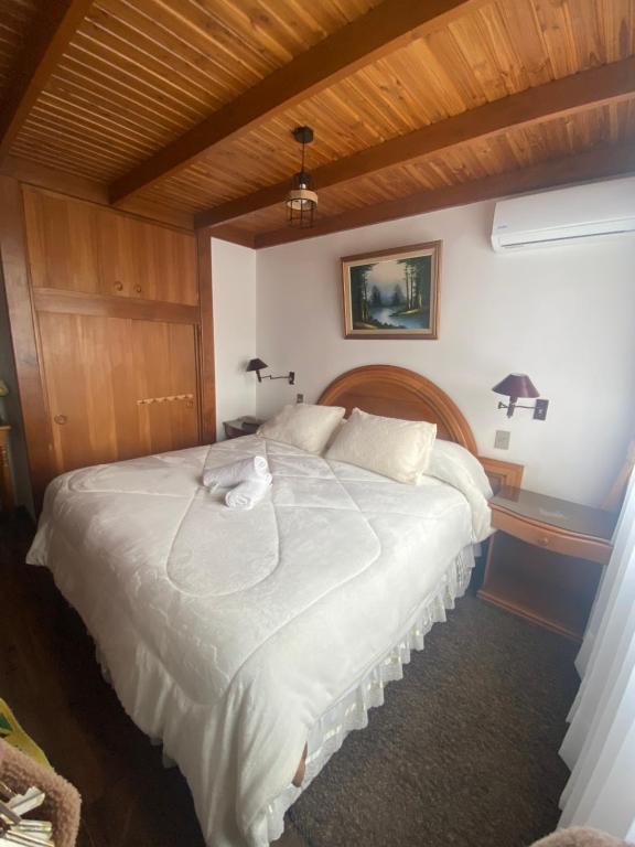 Cama ou camas em um quarto em Hotel Küyen-Ko Pucón
