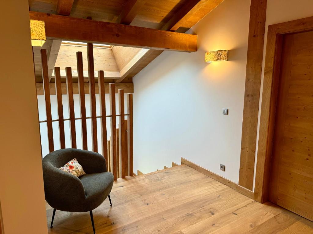Posezení v ubytování Chalet du Feug