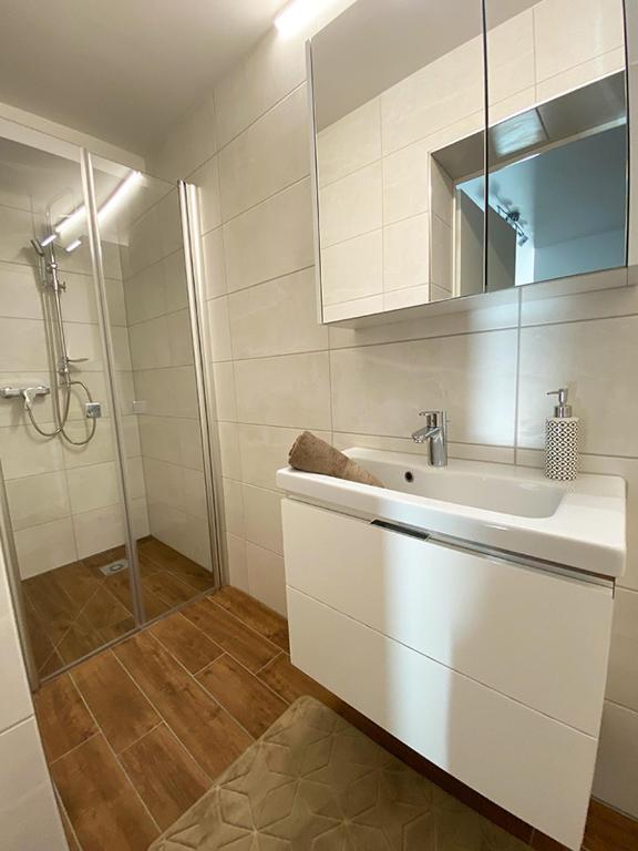 Koupelna v ubytování Aparthotel work&sleep