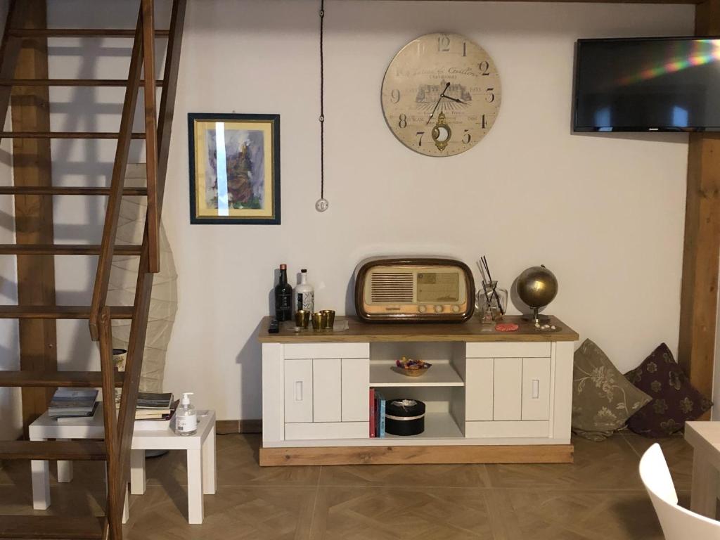 TV a/nebo společenská místnost v ubytování La casetta di Vany
