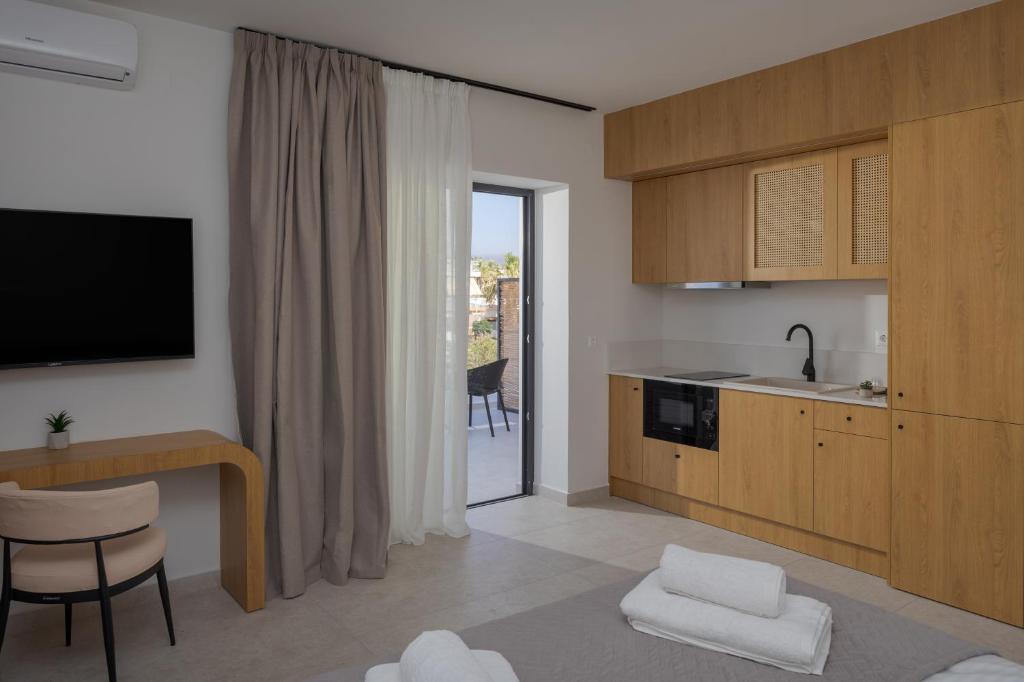 Kuchyň nebo kuchyňský kout v ubytování JM Suites by Estia
