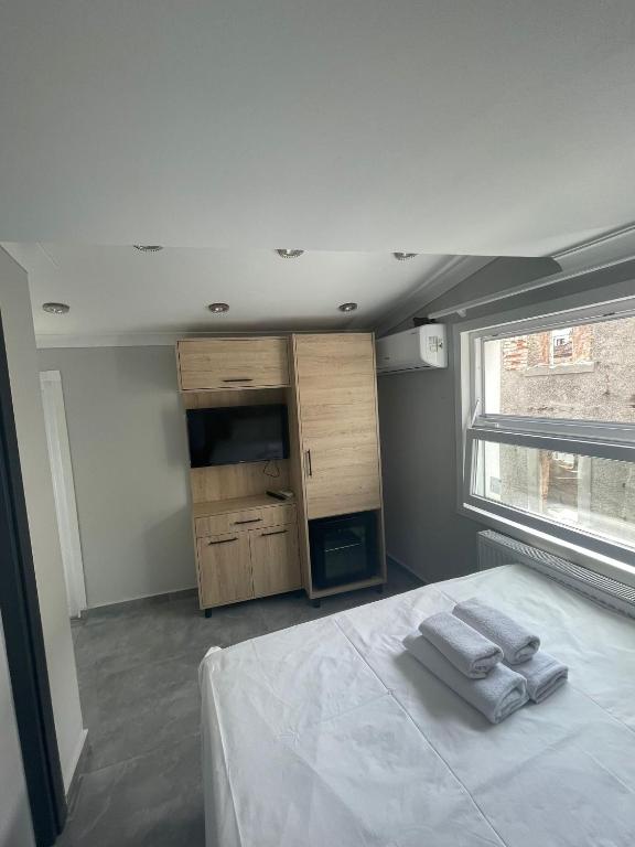 Postel nebo postele na pokoji v ubytování moonlight hotel