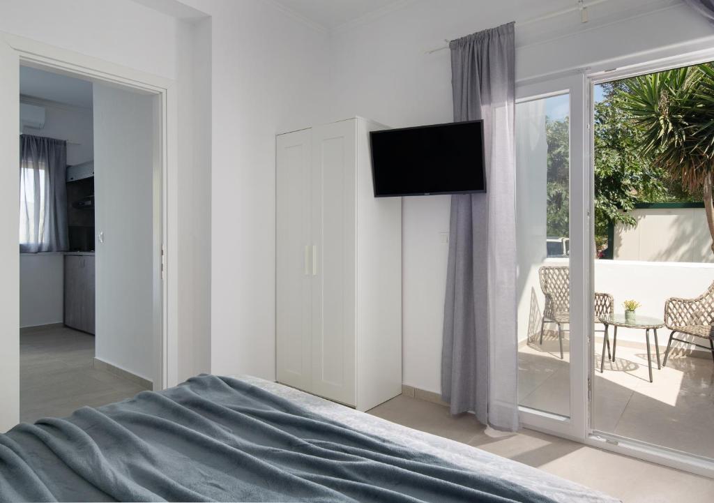 TV a/nebo společenská místnost v ubytování Acapus Studios
