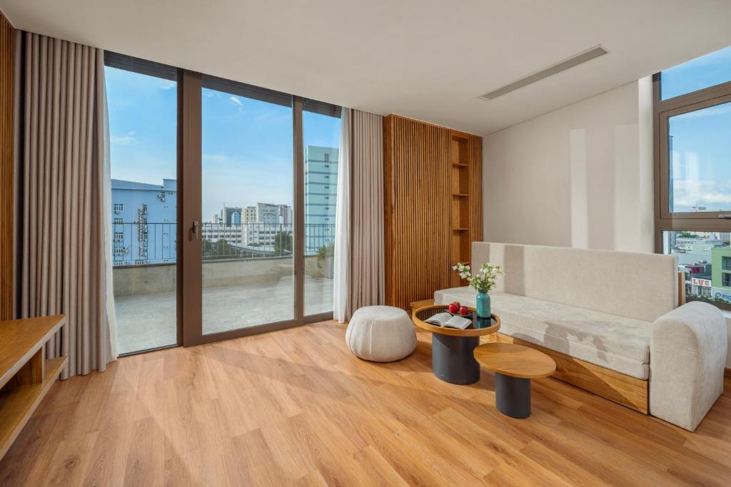 Posezení v ubytování Vernal Hotel & Apartment Da Nang