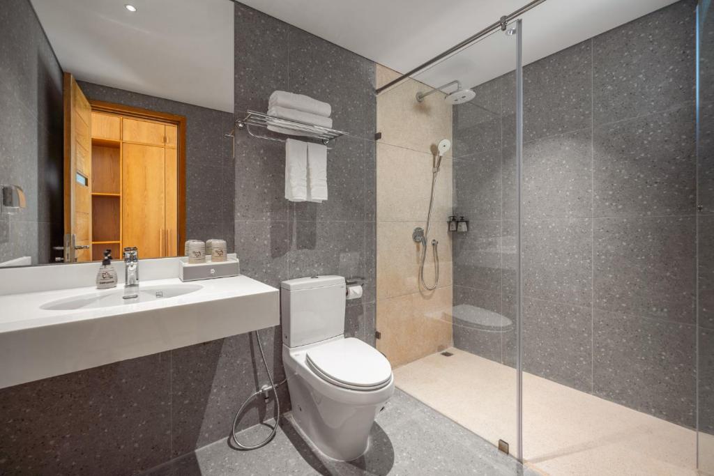 Koupelna v ubytování Vernal Hotel & Apartment Da Nang