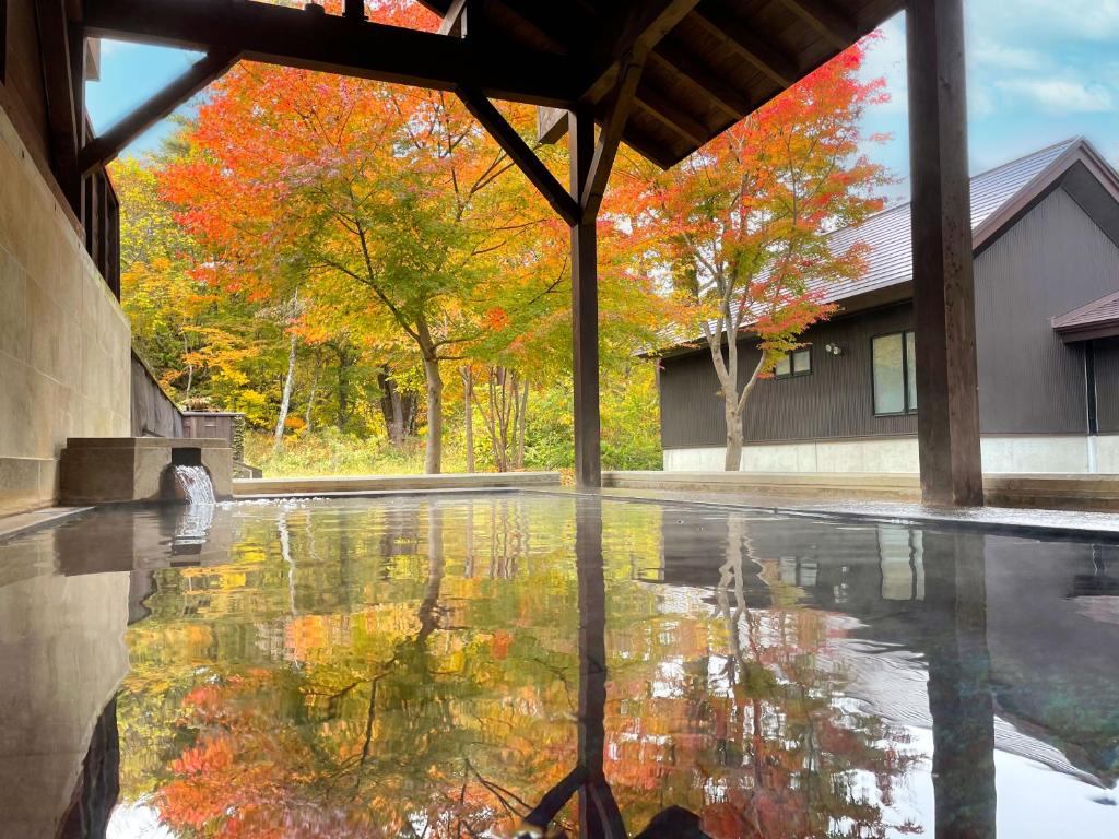 Zahrada ubytování Urabandai Lake Resort Geihinkan Nekoma Rikyu