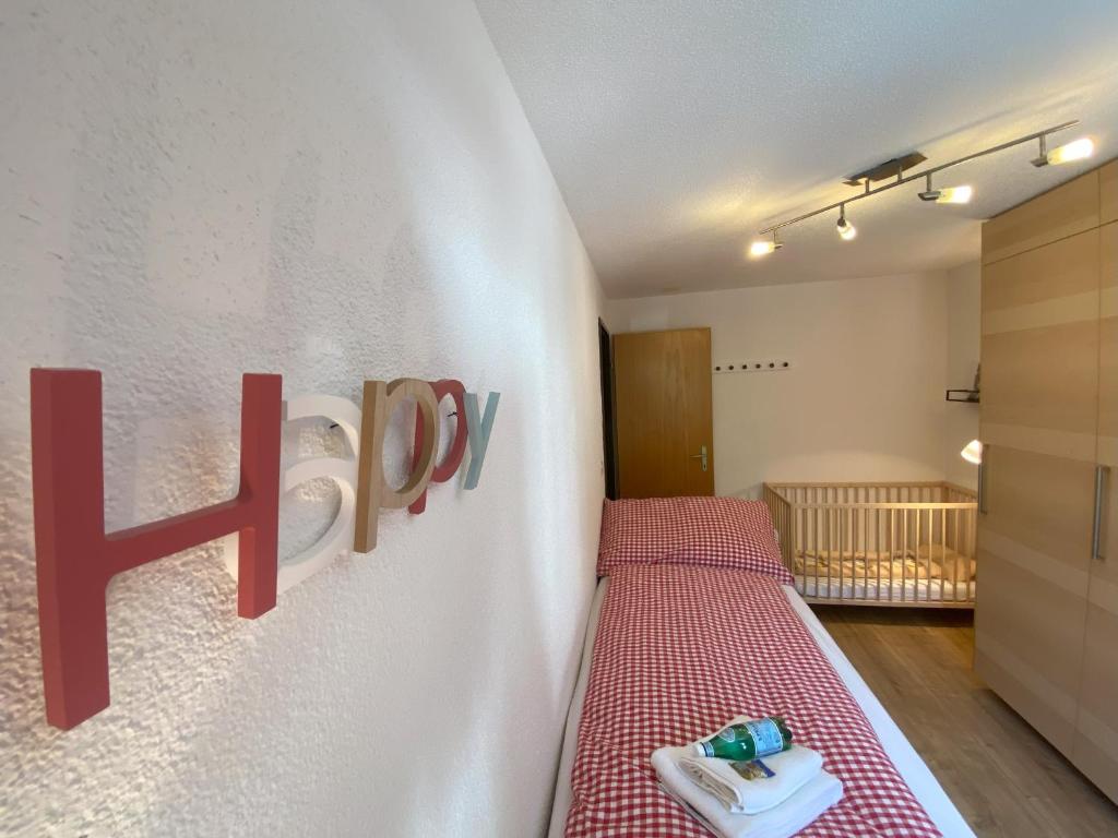 Postel nebo postele na pokoji v ubytování 'DAHElM'