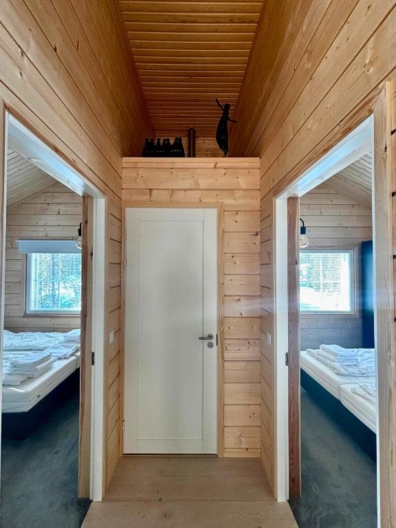 Postel nebo postele na pokoji v ubytování Arctic Home Experience