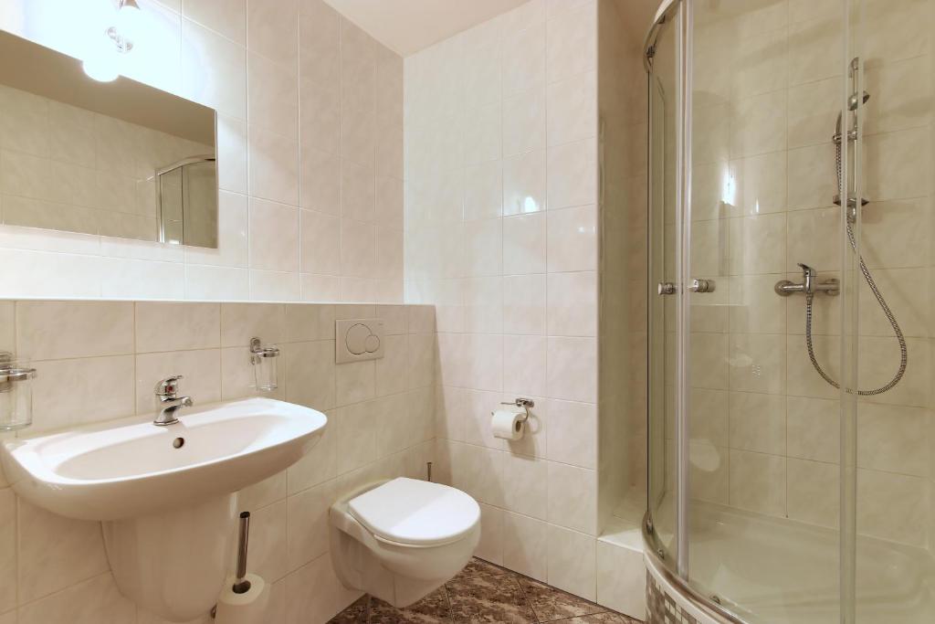 Koupelna v ubytování Hotel Stara Skola