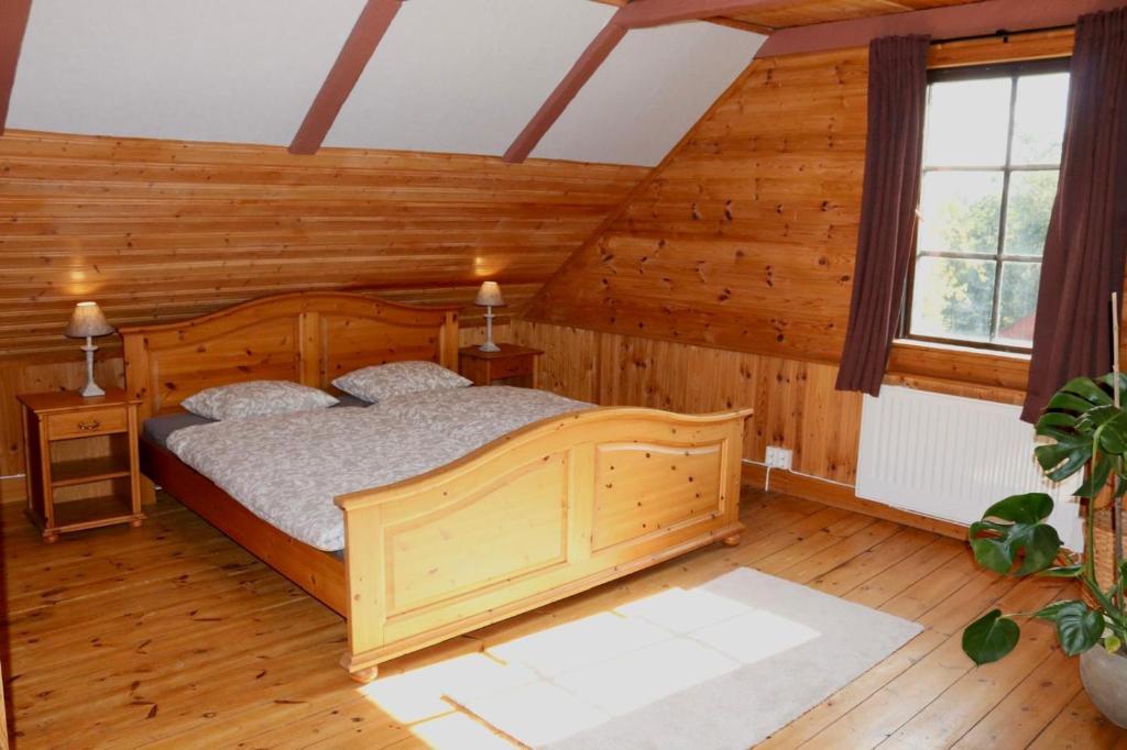 Postel nebo postele na pokoji v ubytování Rustikales Bauernhaus