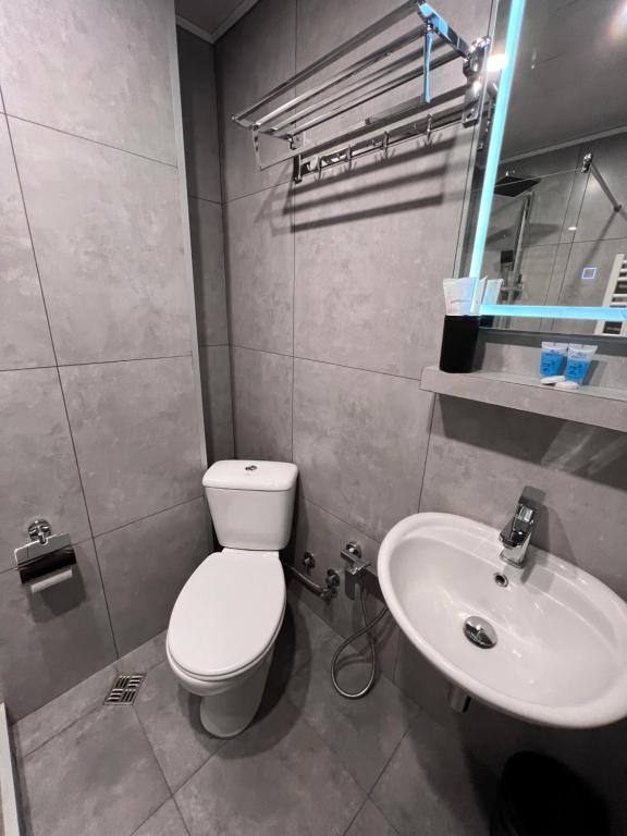 Koupelna v ubytování Hotel Voyager