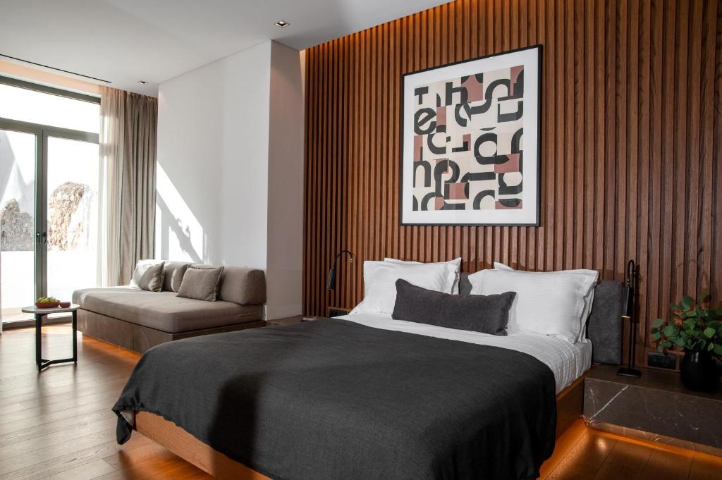 Postel nebo postele na pokoji v ubytování The Editor Hotel Athens