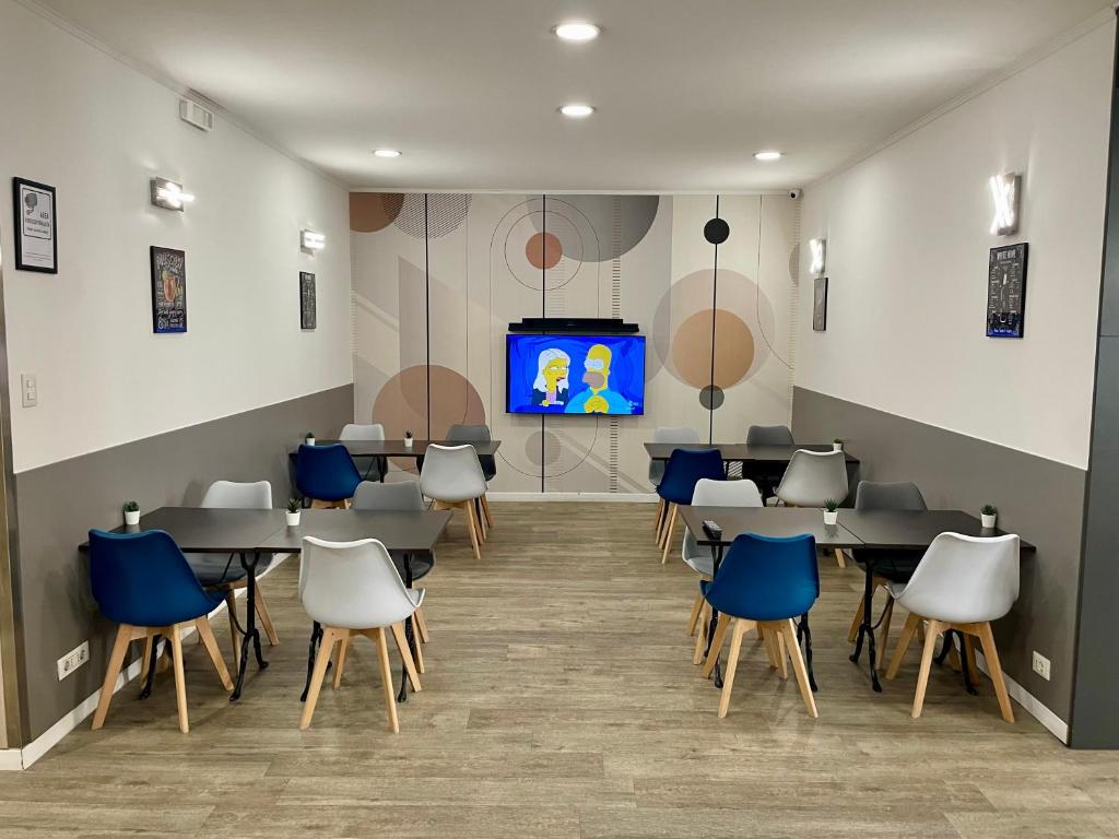 TV a/nebo společenská místnost v ubytování Hotel Perugino