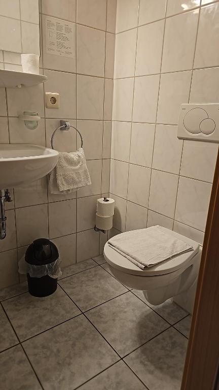Koupelna v ubytování Gasthof zum Hirschen