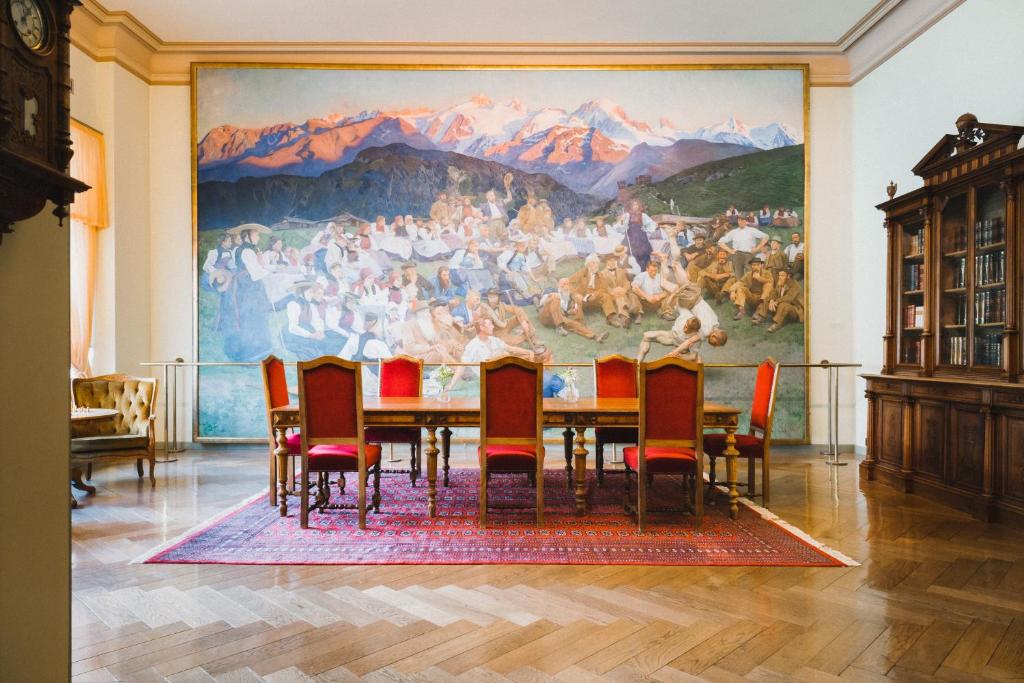 Posezení v ubytování Grandhotel Giessbach